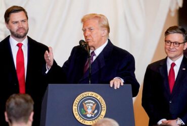 House Speaker Johnson captures VP JD Vance's first visit to the Oval Office on video