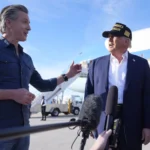 Newsom greets Trump in Los Angeles with wildfire aid in limbo