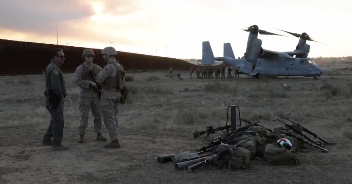 Promises Made, Promises Kept: U.S. Army and Marine Have Now Arrived at the Southern Border to Stop Illegal Immigrant Invasion | The Gateway Pundit