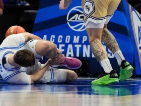 ACC tournament: Duke's Cooper Flagg leaves game with injury