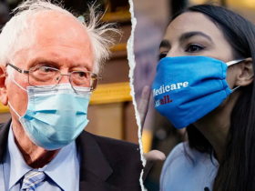 AOC, Sanders tell supporters to mask up for West Coast town halls