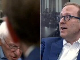 Bernie Sanders gets up following AOC-related "This Week" question