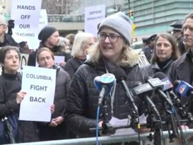 Columbia University professors, activists hold "emergency vigil"