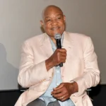 George Foreman speaks onstage during the Big George Foreman screening at Regal Atlantic Station on April 12, 2023 in Atlanta, Georgia. (Photo by Paras Griffin/Getty Images for Sony Pictures Releasing)