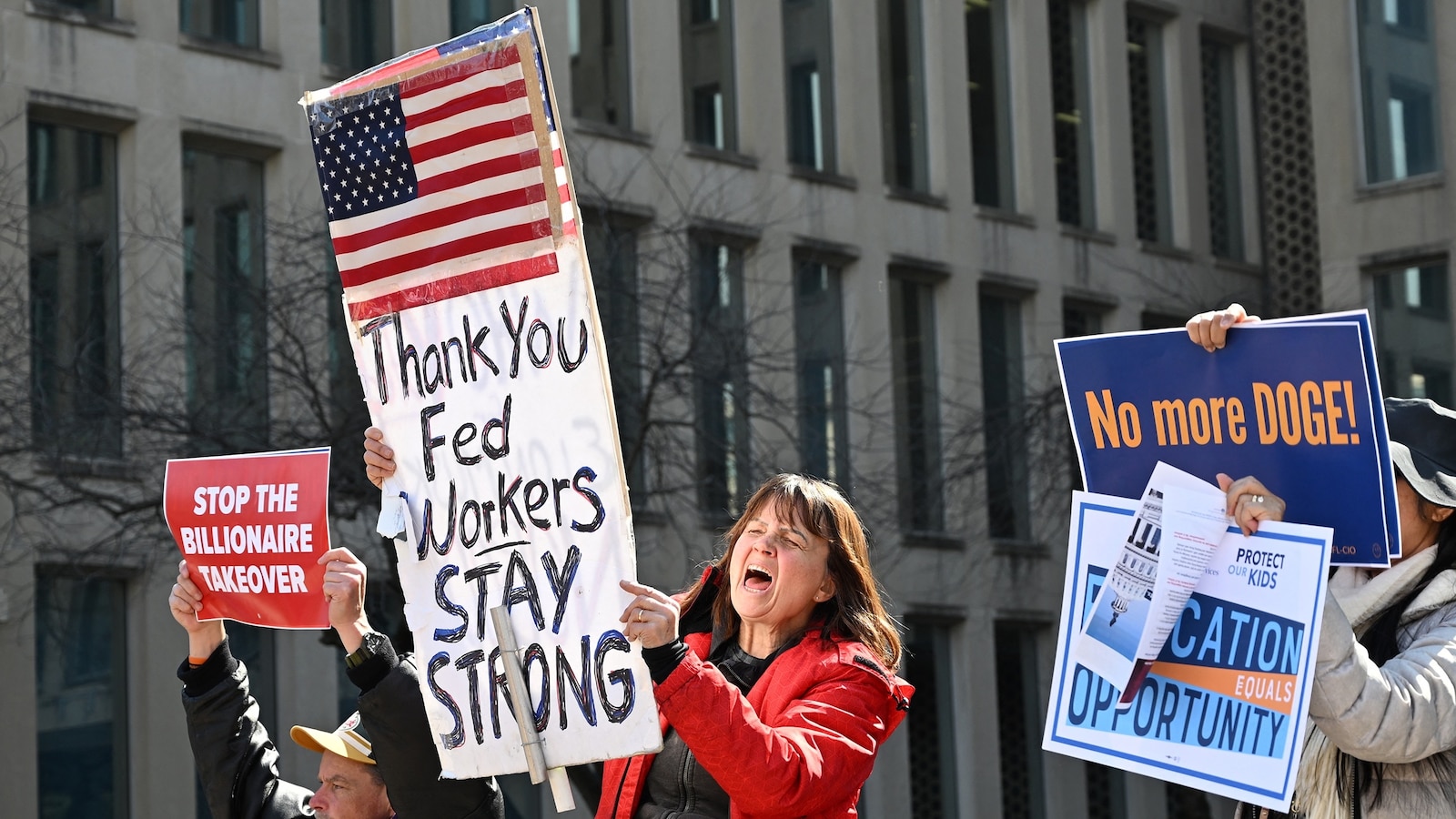 Judge to consider blocking mass firings of government employees after 20 states sue