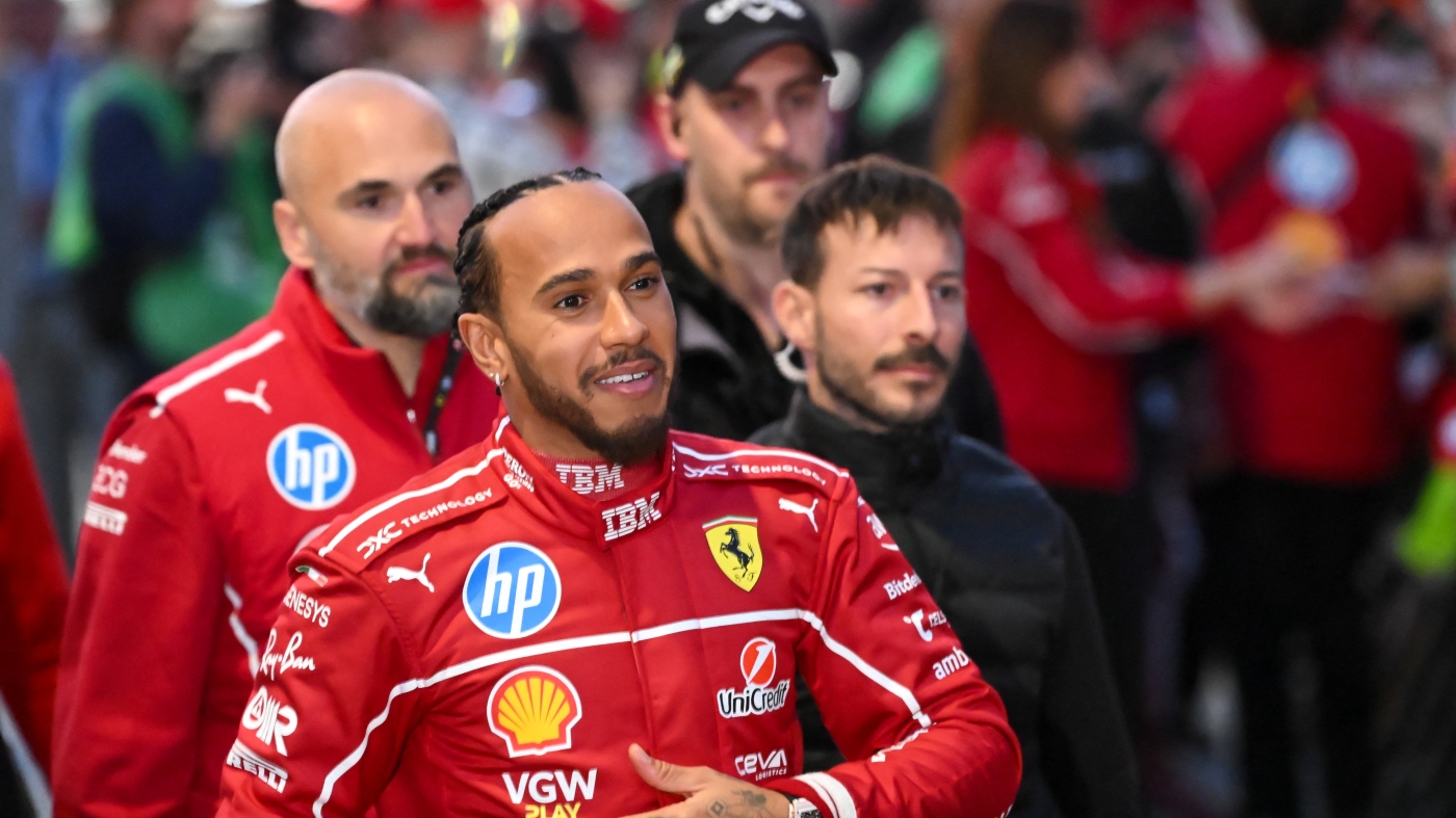 Lewis Hamilton begins the 2025 Formula 1 season with Ferrari : NPR