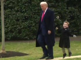 Little X Musk Steals Hearts Walking With President Trump to Marine One | The Gateway Pundit