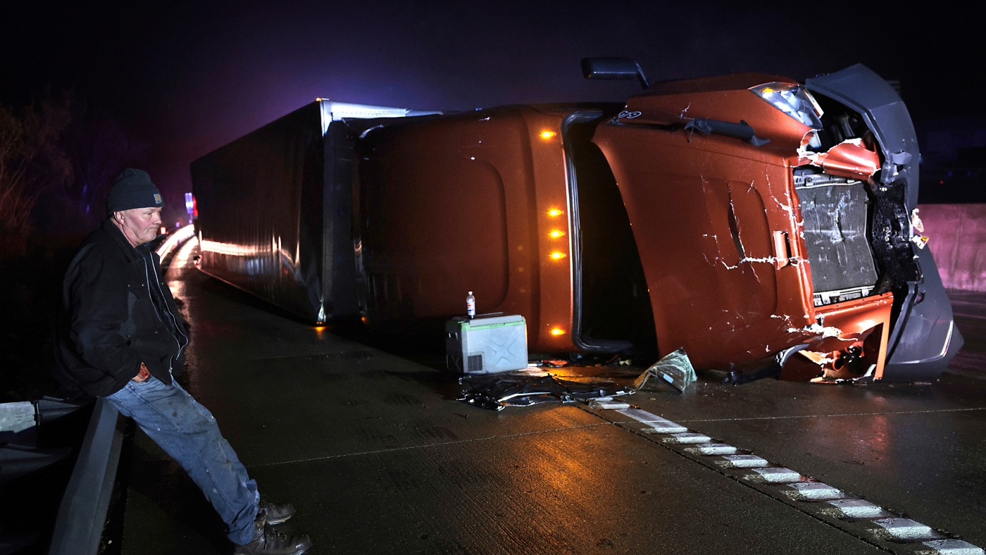 Multiple deaths reported as a monster U.S. storm sparks threat of tornadoes : NPR