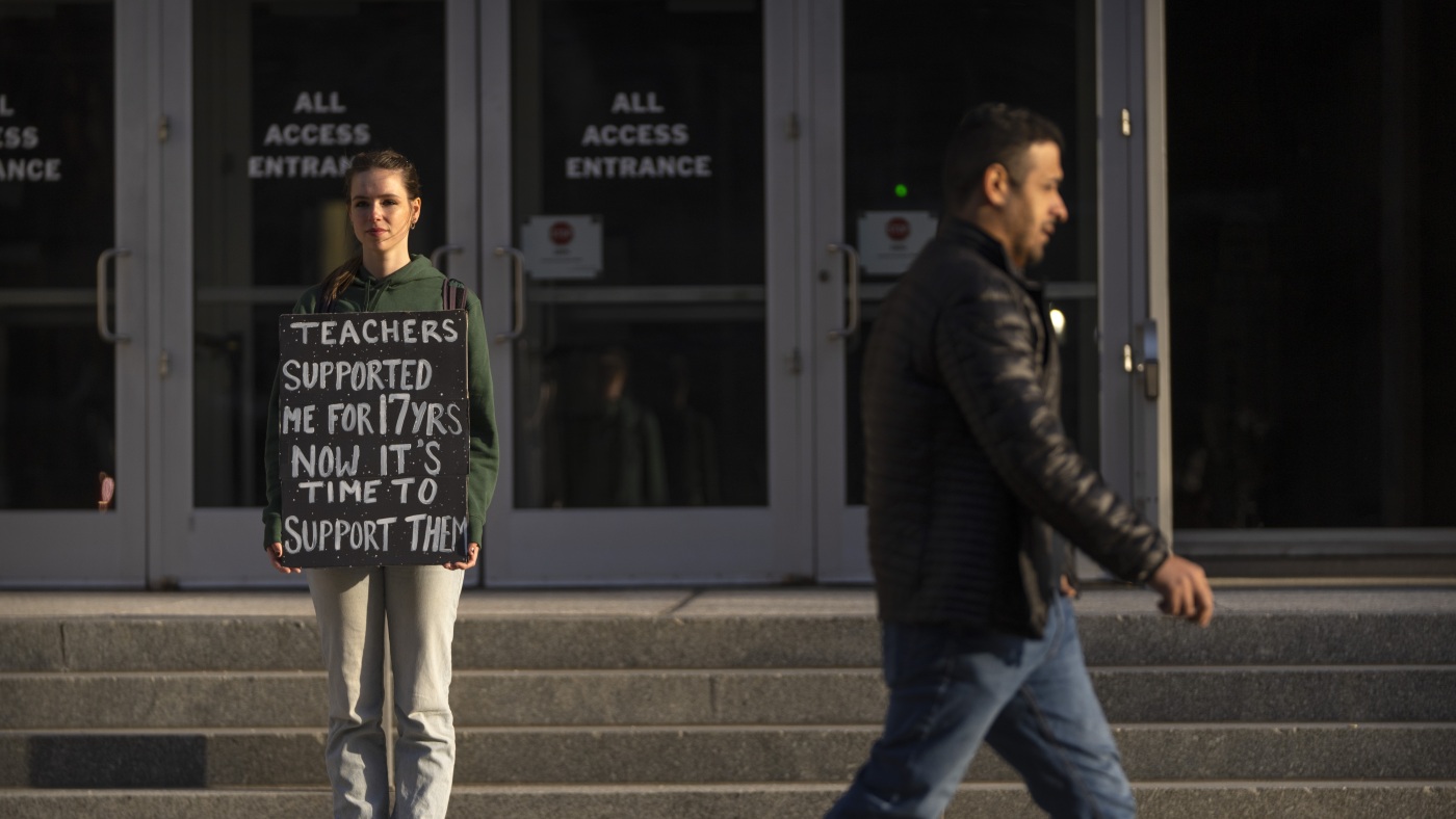 Parents, teachers and more react to Education Department layoffs : NPR