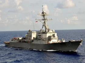 AT SEA - SEPTEMBER 25, 2011: In this handout released by the U.S. Navy, the U.S. Navy guided-missile destroyer USS Gravely (DDG 107) is underway during the multinational UNITAS Atlantic 53-2012 exercise conducted in the western Caribbean Sea September 25, 2011 at sea. In a response to a alleged chemical weapons attack on its own people by the Syrian regime the USS Mahan, the USS Barry, the USS Ramage, and the USS Gravely, all Arleigh Burke-class destroyers carrying Tomahawk land-attack missiles, are en route or in position in the eastern Mediterranean for a possible strike on Syrian military assets on August 28, 2013. (Photo by U.S. Navy via Getty Images)