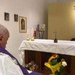 Pope Francis observes Mass in new Vatican photo from Gemelli Hospital