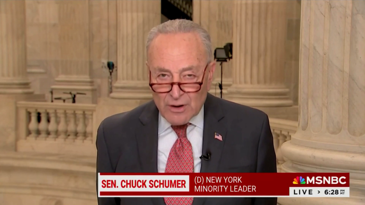 Senate Minority Leader Chuck Schumer calls Republicans 'bastards,' quickly apologizes