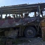 Suicide car bomber hits buses carrying security forces, killing 5 in southwestern Pakistan