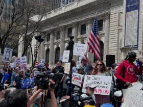 Anti-Trump protesters turn out to rallies in New York, Washington and other cities across country