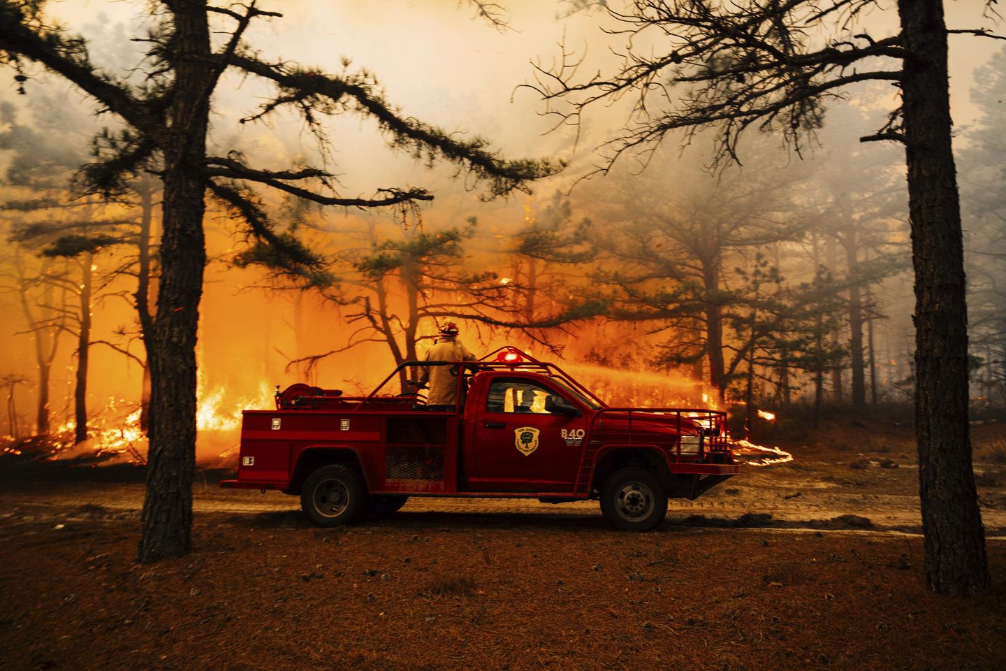 Forecasters warn of fire risk amid low humidity, wind gusts as Pine Barrens fire burns