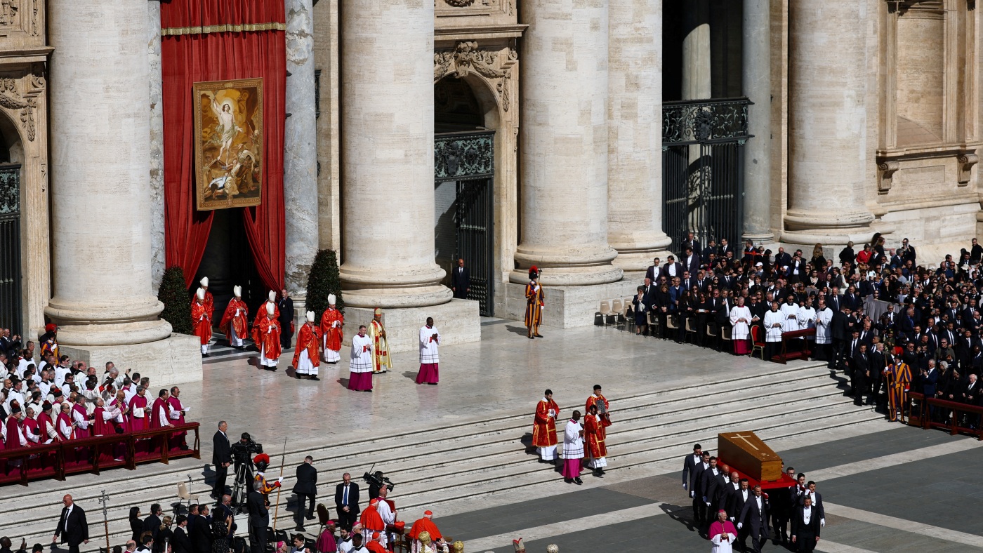 Pope Francis is laid to rest : The Picture Show : NPR
