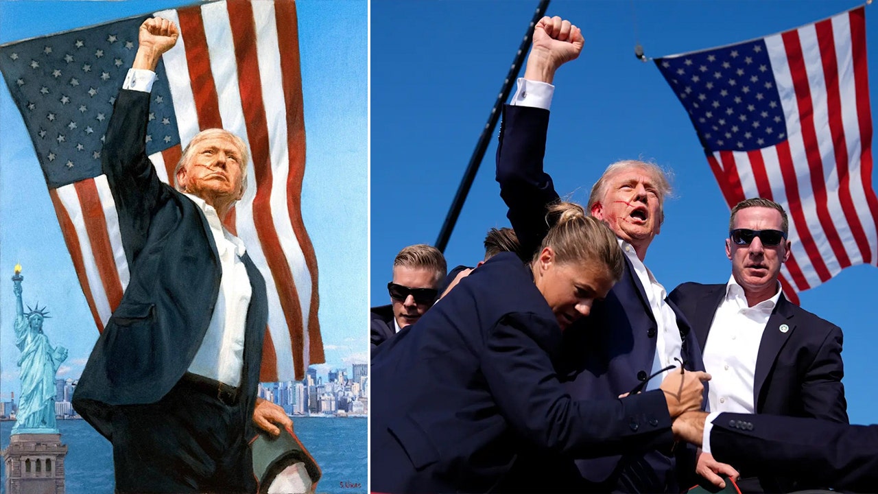 Russian artist reveals mystery painting Putin gifted Trump