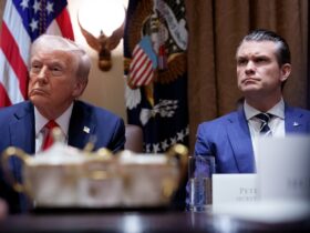 Trump thinks Hegseth will ‘get it together’ amid Pentagon staff chaos : NPR