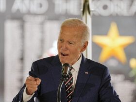 Biden honors fallen troops at first public event since cancer announcement