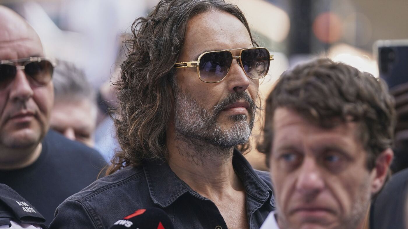 Comedian Russell Brand granted conditional bail after rape charge : NPR