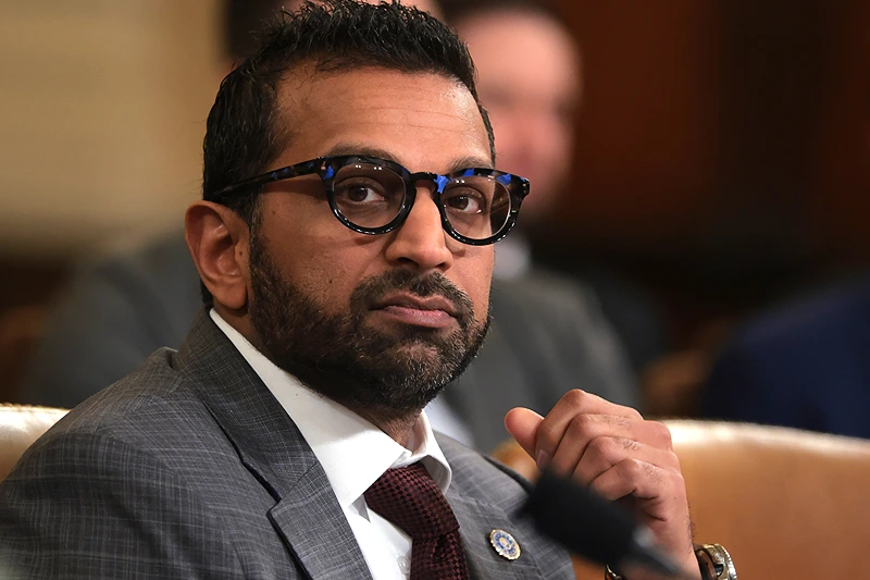 WASHINGTON, DC - MARCH 26: Federal Bureau of Investigation Director Kash Patel looks on during an annual worldwide threats assessment hearing at the Longworth House Office Building on March 26, 2025 in Washington, DC. The hearing held by the House Permanent Select Committee on Intelligence addressed top aides inadvertently including Jeffrey Goldberg, the editor-in-chief for The Atlantic magazine, on a high level Trump administration Signal group chat discussing plans to bomb Houthi targets in Yemen. (Photo by Kayla Bartkowski/Getty Images)