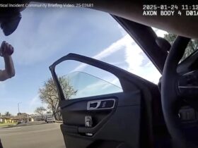 Man wrestled gun away from California police officer before another fatally shot him, video shows