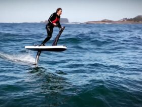 New Hydroflyer Sport electric hydrofoil lets riders fly above water with handlebar control