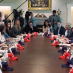 Social Media Calls Out North Korea Vibes At Trump Cabinet Meeting