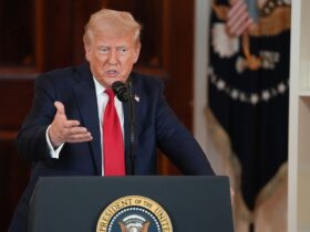 Trumps says economy is in 'transition period, downplays recession concerns