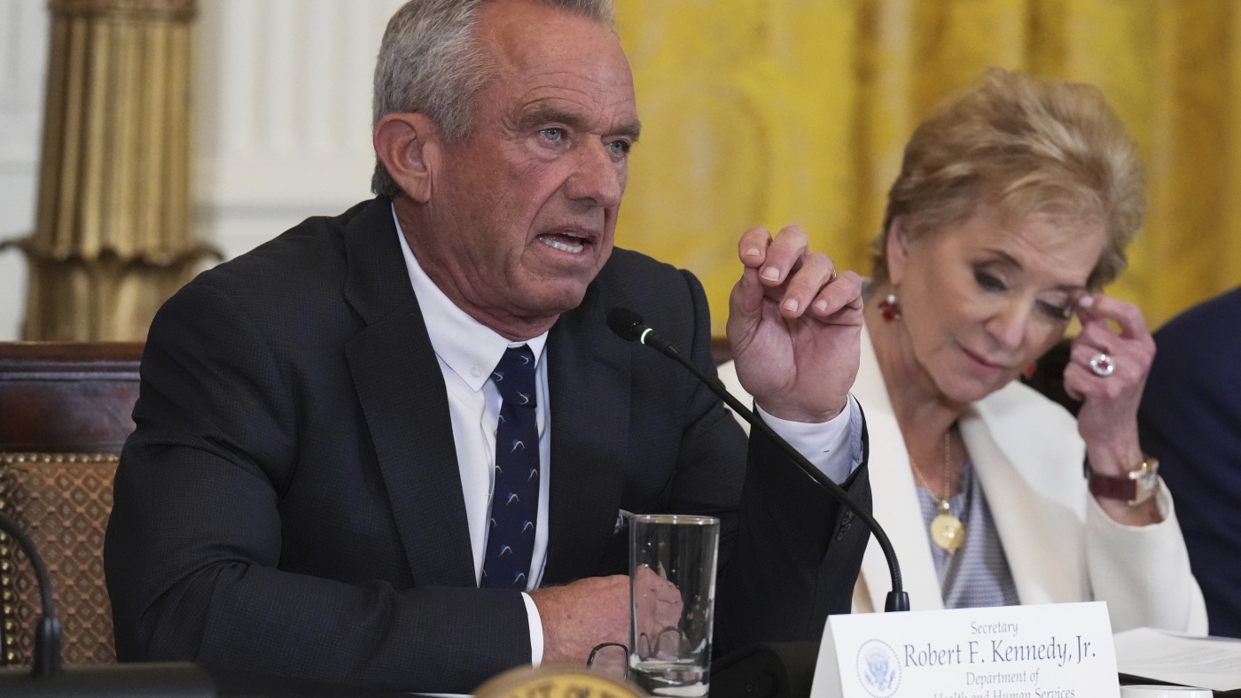 White House acknowledges problems in RFK Jr.'s 'Make America Healthy Again' report : NPR