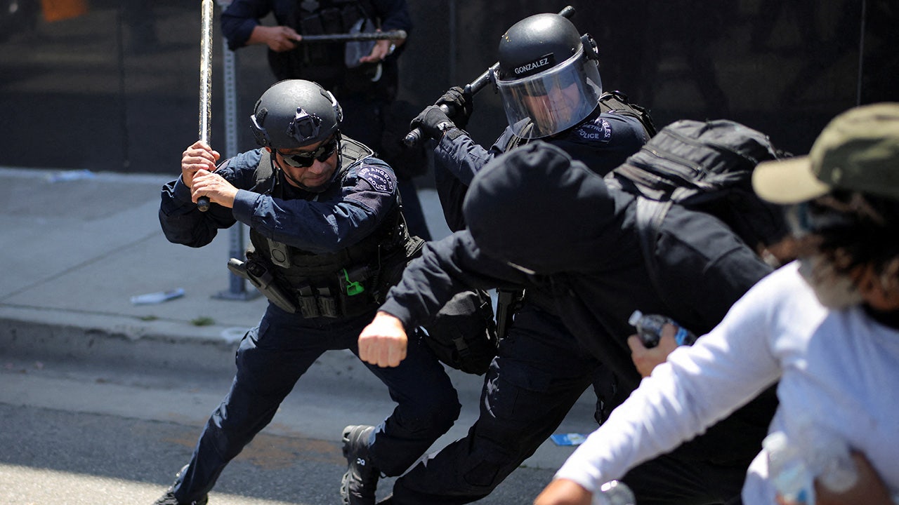 DHS arrests 'violent rioter' who allegedly punched CBP officer during LA riots