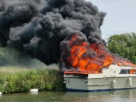Heroic couple on vacation saves six lives after a boat explodes on the River Thames
