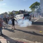 ICE and protesters clash during immigration enforcement : NPR