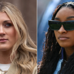 Riley Gaines responds to Simone Biles feud over transgender athletes
