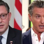 Speaker Mike Johnson Says Gavin Newsom Should Be 'Tarred And Feathered'