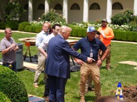 Trump Makes Good On His Much-Criticized Rose Garden Pledge