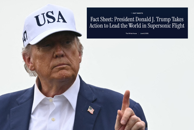 Trump signs executive order to promote supersonic aviation in U.S. – One America News Network